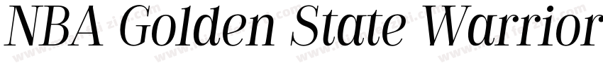 NBA Golden State Warriors Regular字体转换